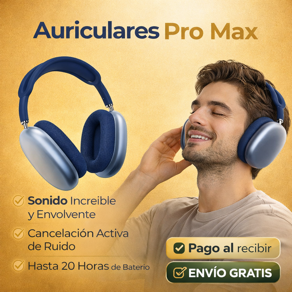 🎧 Auriculares Pro Max + Cable USB-C Incluido | Disponibles en varios Colores 🔥
