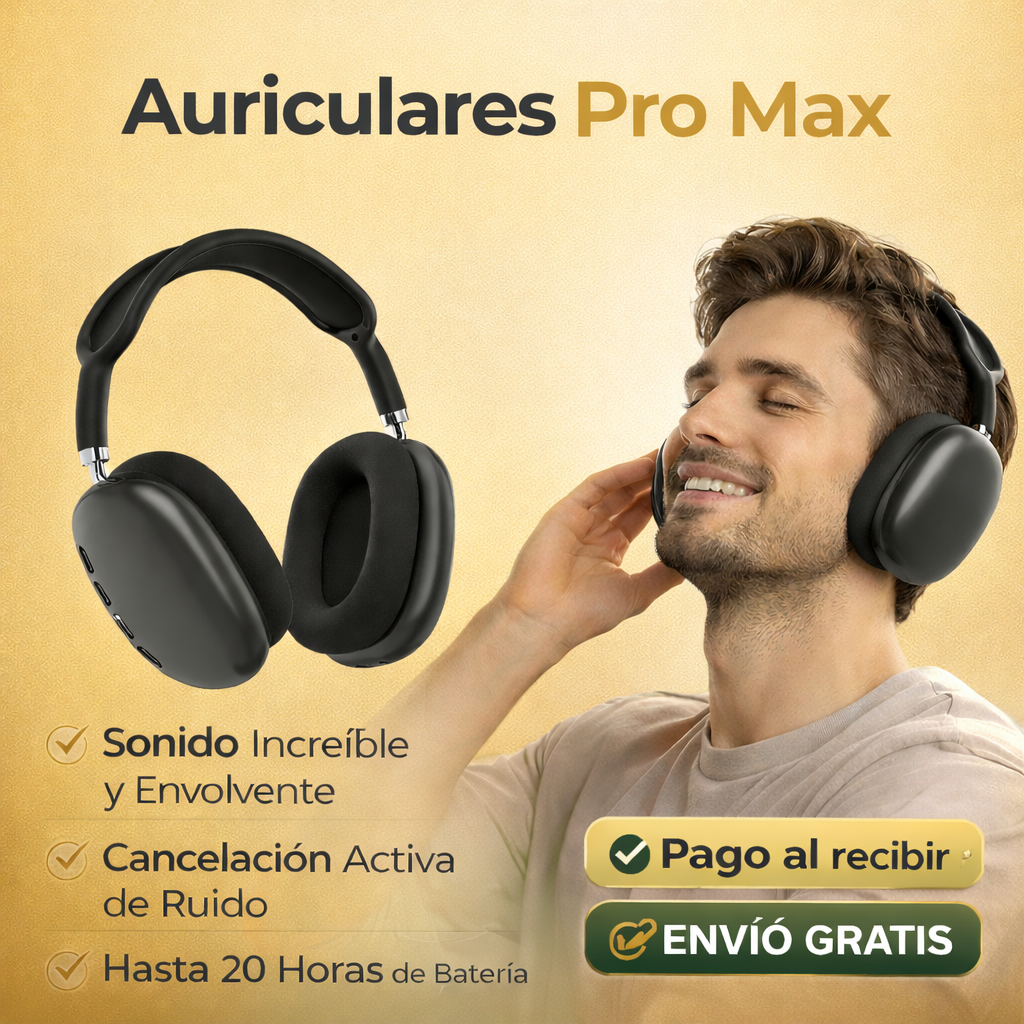 🎧 Auriculares Pro Max + Cable USB-C Incluido | Disponibles en varios Colores 🔥