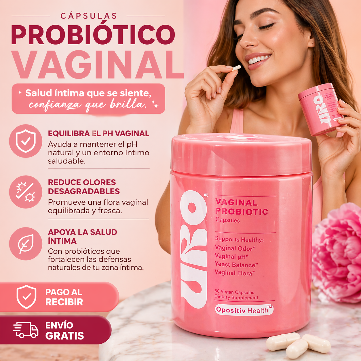💖 URO Probiótico Vaginal: recupera tu equilibrio íntimo y vuelve a sentirte segura todos los días ✨