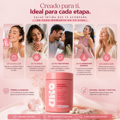 💖 URO Probiótico Vaginal: recupera tu equilibrio íntimo y vuelve a sentirte segura todos los días ✨