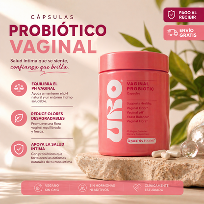 💖 URO Probiótico Vaginal: recupera tu equilibrio íntimo y vuelve a sentirte segura todos los días ✨