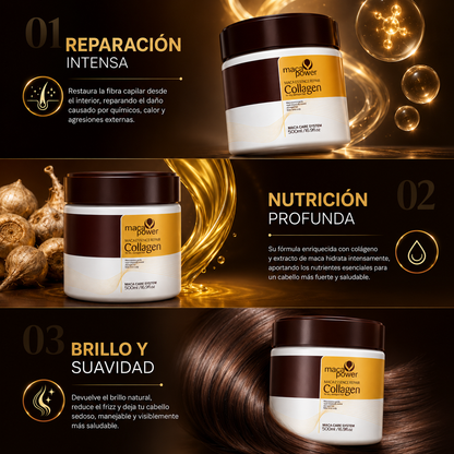 🚨 ¡Despídete del frizz y luce un cabello brillante desde la primera aplicación! 🚨 ✨ Mascarilla Capilar Reparación ✨