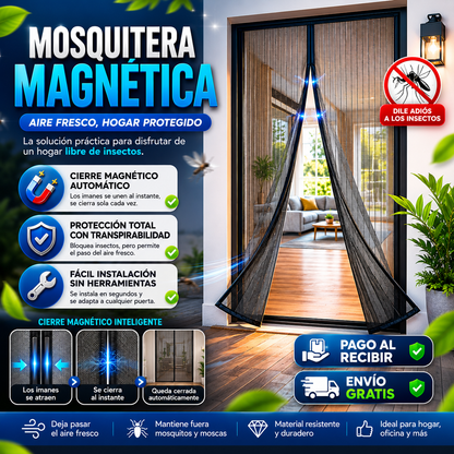 Cortina Magnética Antimosquitos - 🚨 ¡ÚLTIMAS UNIDADES DISPONIBLES! PROTEGE TU HOGAR SIN RENUNCIAR AL AIRE FRESCO 🚨