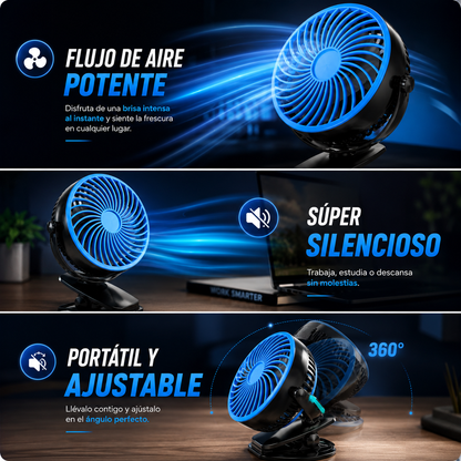 🚨 ¡NO DEJES QUE EL CALOR ARRUINE TU DÍA! Consigue ahora tu Ventilador Portátil GO FAN y disfruta frescura instantánea donde estés ❄️